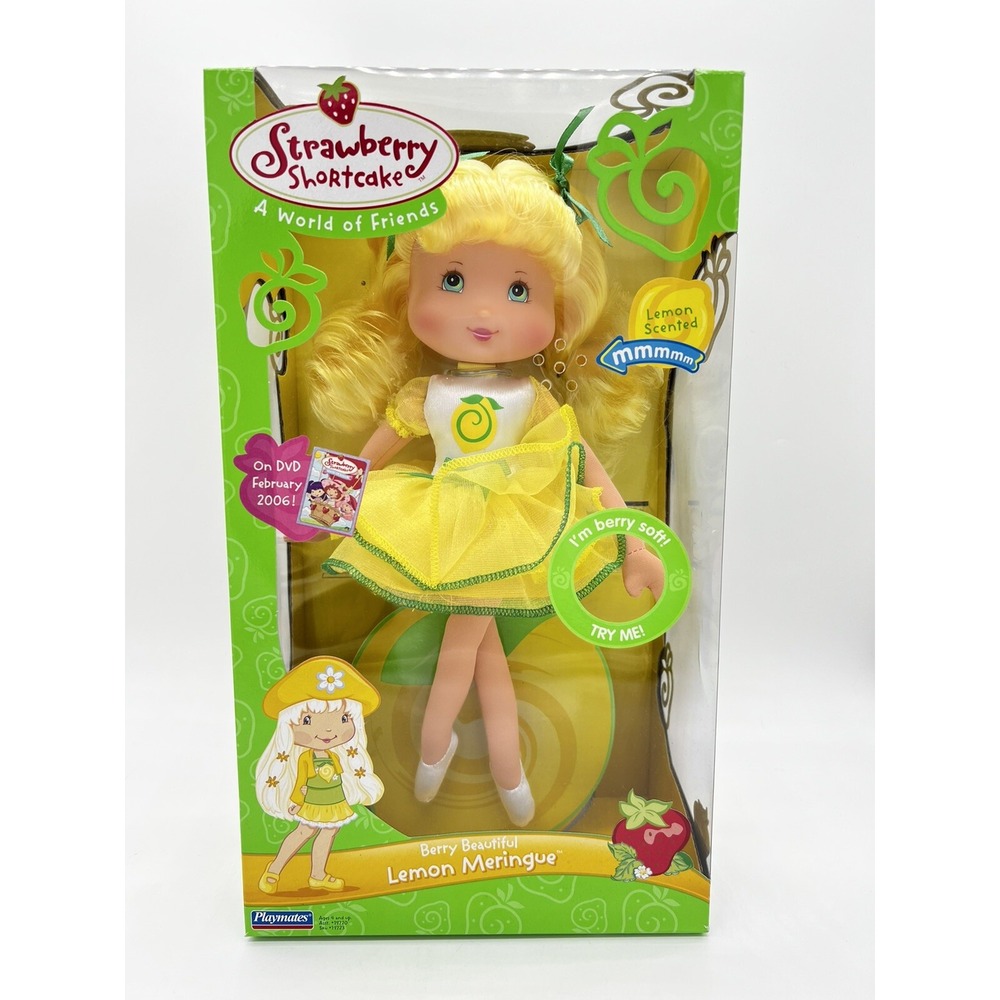 Strawberry Shortcake Lemon Meringue 2006 Playmates 12" Plush Doll NIB Toy